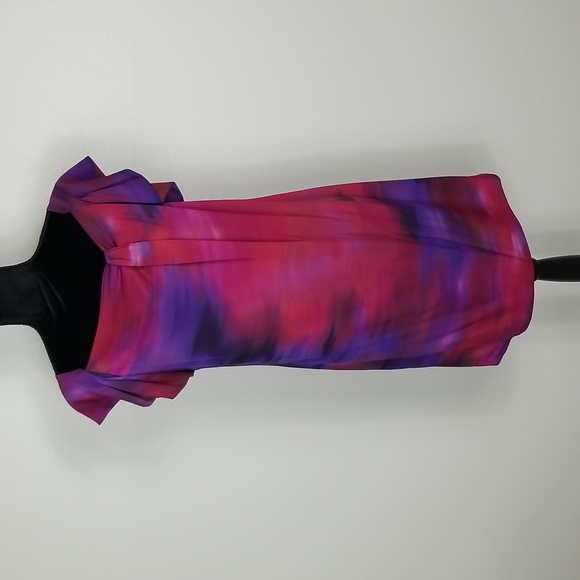 Diane Von Furstenberg Dunn Monet Fields Silk Dress Size 6 - Picture 3 of 15